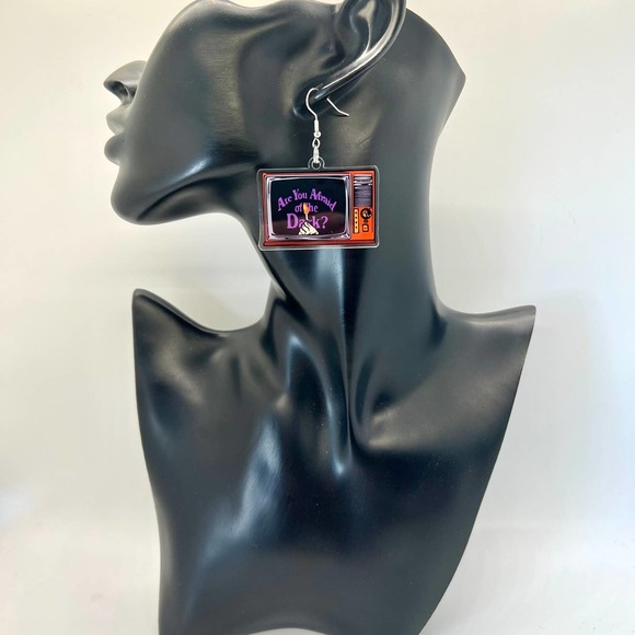 Are You Afraid Of The Dark Earrings - 90s Easrrings - Y2K Earrings - Television - Picture 7 of 8